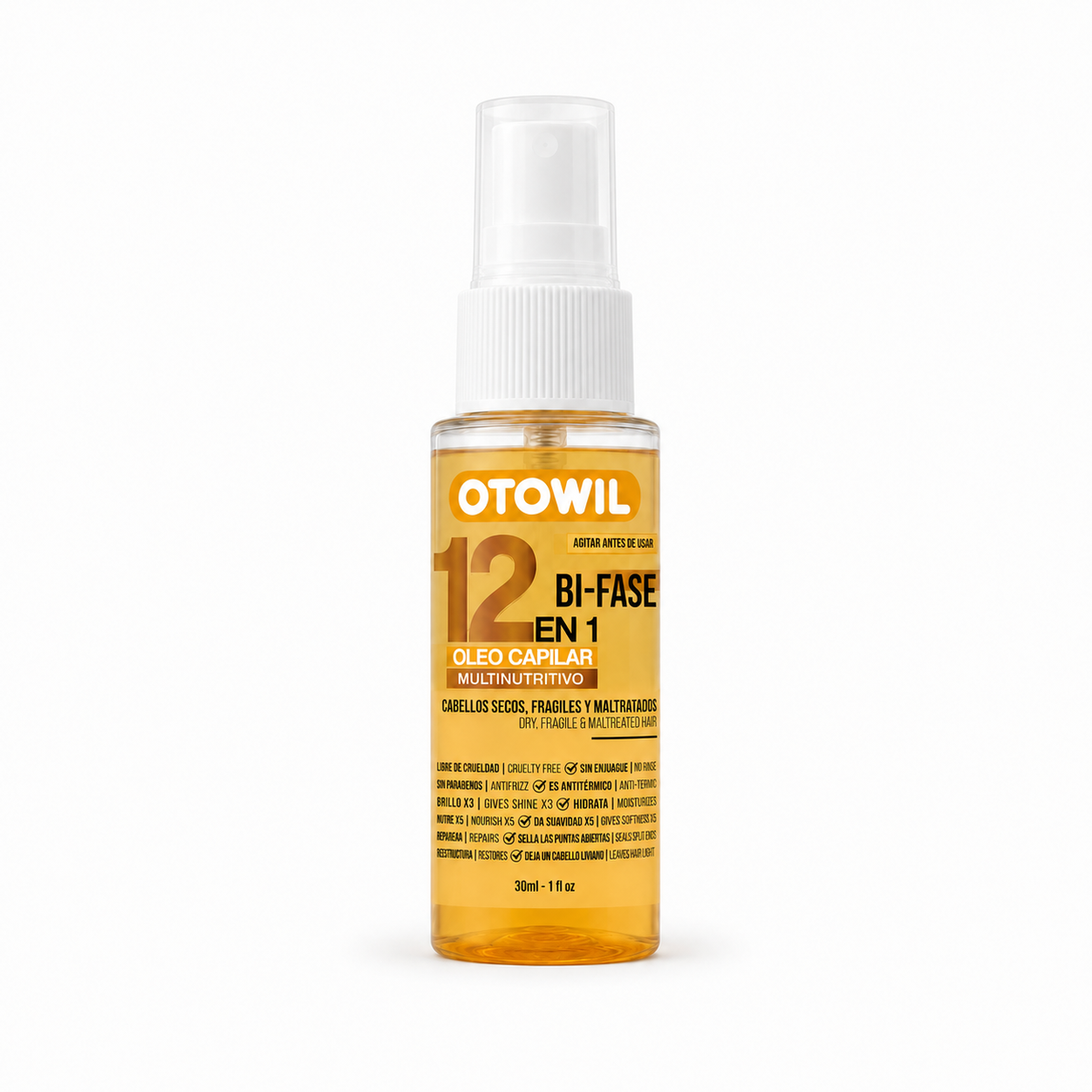 12 en 1 Óleo Capilar Nutritivo 30ml